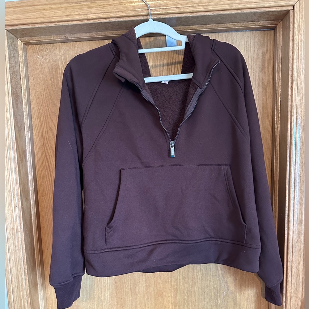 Brown Half-Zip Pullover